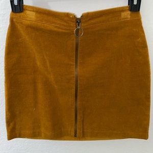 Yellow Corduroy skirt